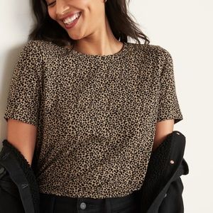 Old Navy Luxe Animal Print Tee